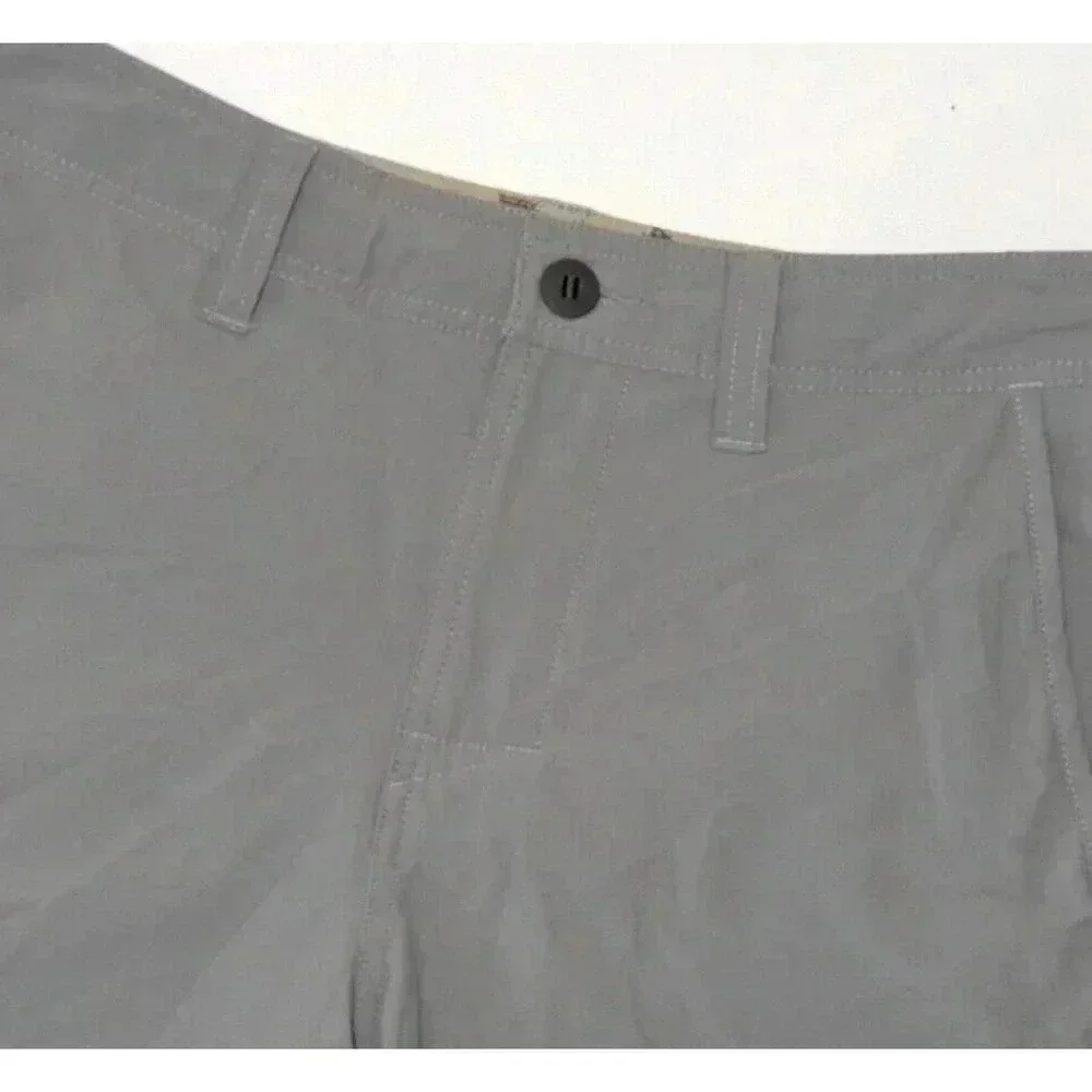 Patagonia Light Gray Solid Quick Dry Board Shorts Size 30 Zip Pockets Nylon